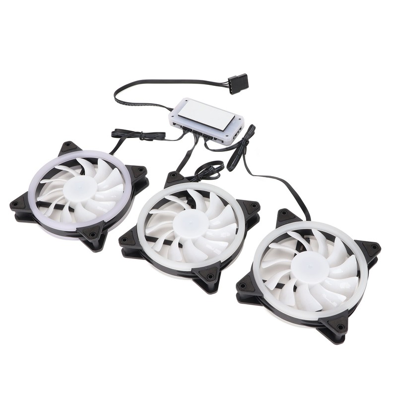 CPU Fan 11 Blades RGB Colorful Enhanced Frame Design Shockproof