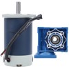 DC24V 5.5A 2200 r/min Worm Gear Reducer Motor 90W High