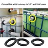 1 Pack 3" Flexible Rubber Tank Adapter (Bulkhead), Flexible Pipe-to-Tank
