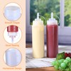 24 Pcs 12 oz Plastic Condiment Squeeze Bottles Squeeze Leak