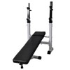 vidaXL Black Fitness Workout Bench - Adjustable and Space-Efficient Weight