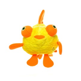 MIGHTY- Ocean Goldfish - Squeaker - Multiple Layers. Made Durable, Strong & Tough. Interactive Play Dog Toy (Tug, Toss & Fetch). Machine Washable & It Floats. (Regular 2 Pack)
