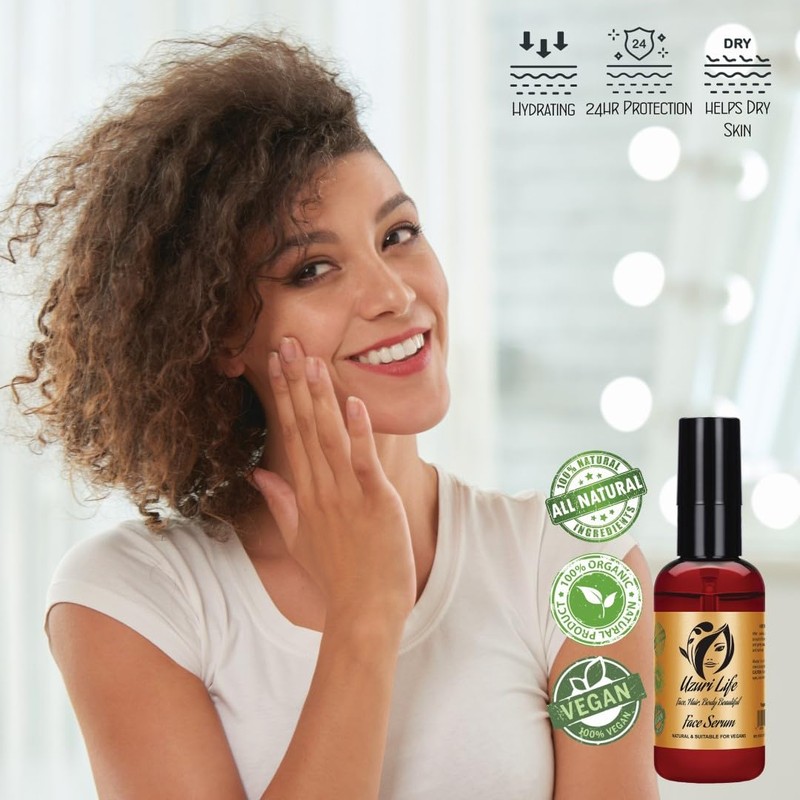 Uzuri Life Antioxidant Face Serum for Scars, Acne, Blemishes, Aging,