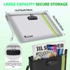 ZJTAPE Fireproof and Waterproof Bag with Lock - Document Bag