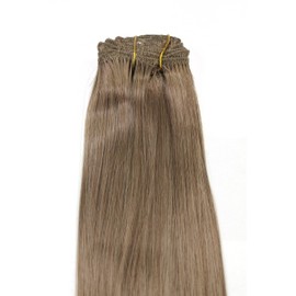 WIG ME UP - EX03-GGO-14 Clip-In Hair Extensions Full Head Colour Dark Blonde (14) Length 40 cm 8-Piece Set