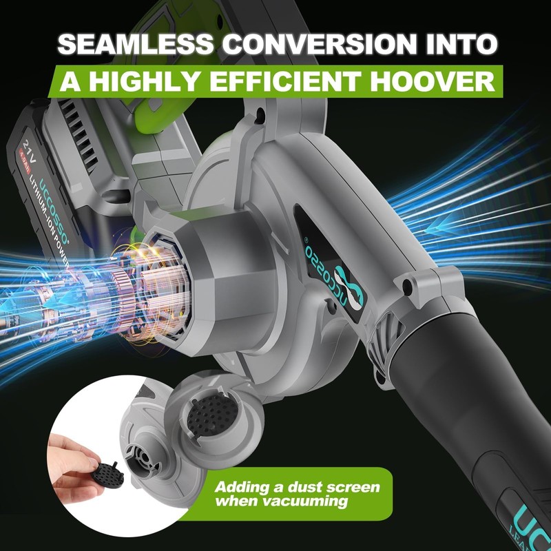 Leaf Blower,21V Leaf Blower Cordless with Battery and Charger 106