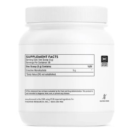 Thorne Creatina Monohidratada En Polvo 450 G Entrenamiento Sin Sabor