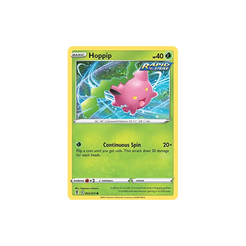 Hoppip - 002/203 - Common - Sword & Shield -