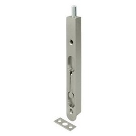 Deltana 7FBZ15 7\ Zinc Flush Bolt, Satin Nickel"