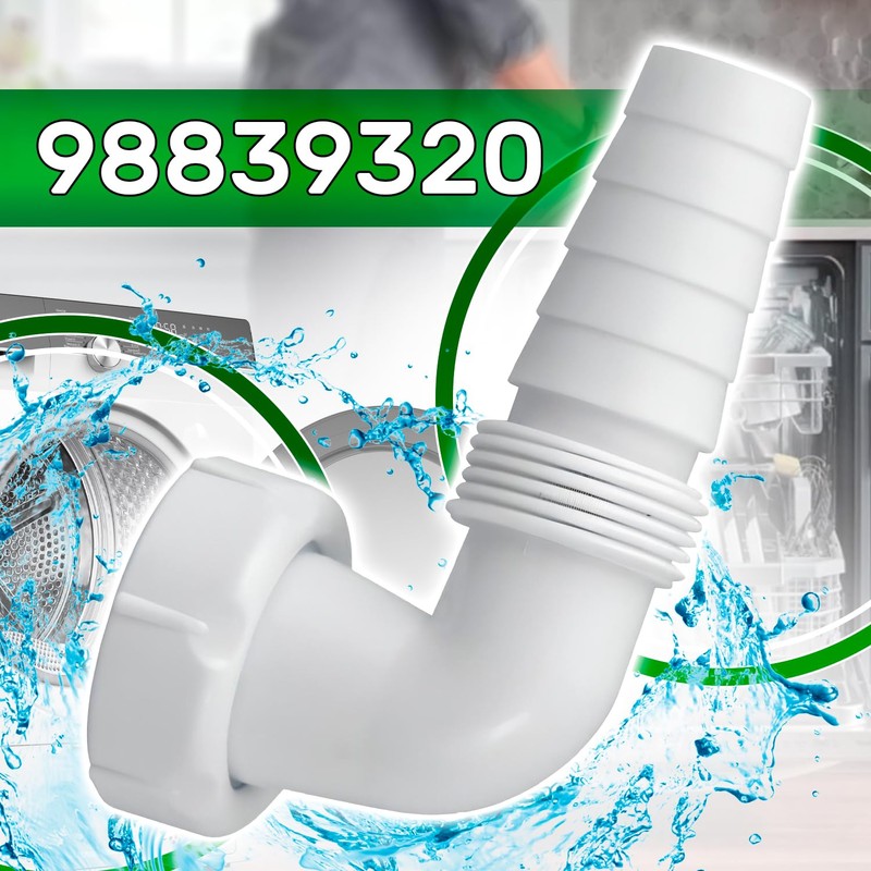 Dishwasher and Washing Machine Drain Adaptor 90° 1 Inch x