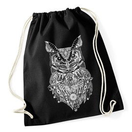 Autiga Gym Bag Owl Aztec Pattern Boho Aztec Owl Hipster Bag Bohemian