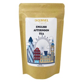 CENVEL® English Afternoon Tea | City of London Scenes Loose-Leaf Black Tea in Resealable Pouch | Great Gift for Loved Ones (150g, London Eye)