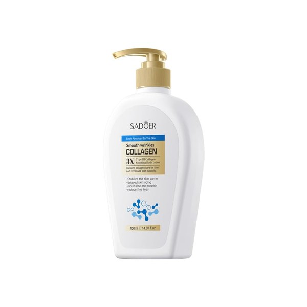 Collagen Body Lotion, 400ml, Smoothing & Moisturising, Anti-Wrinkle Formula