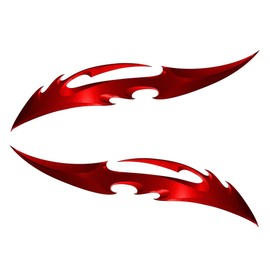 Red Blade Sportbike Cruiser Motorcycle Sportbike Vinyl Die Cut Helmet Sticker Decal