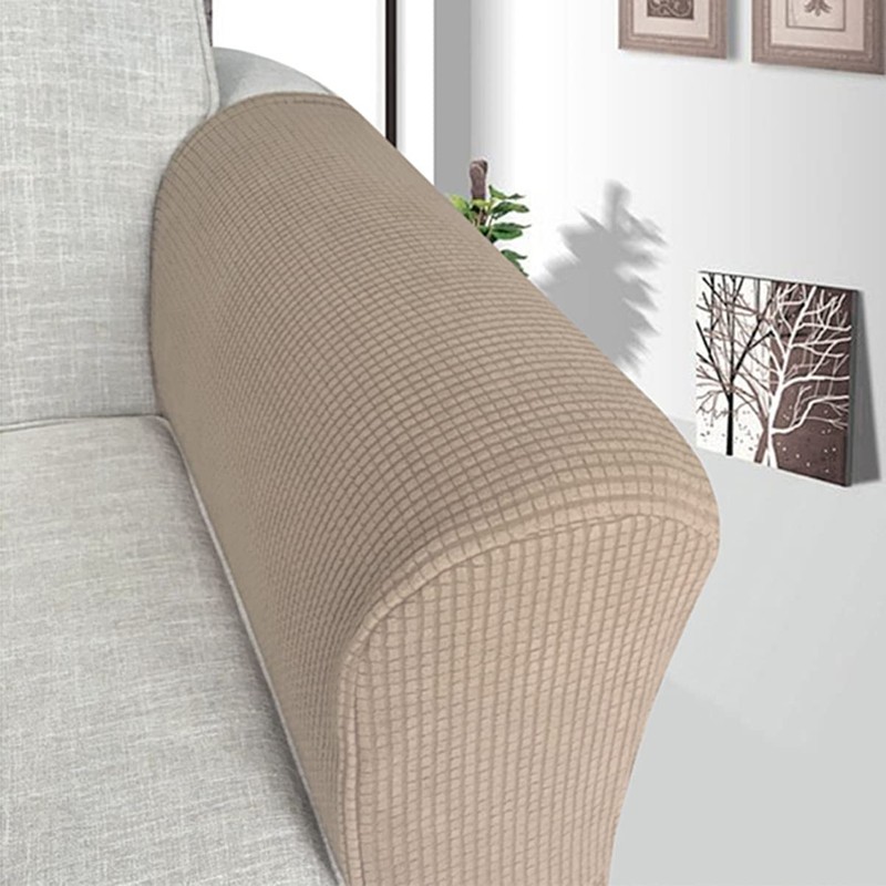 BESPORTBLE 1 Pair Stretch Sofa Armrest Covers Anti- Slip Couch