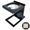 MAGDEPO Folding Stand Striped Magnifier 6x Magnification Linen Tester Magnifier