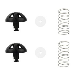 Coffee Machine Brew Basket Bottom Spring Loaded Stopper Kits Replacement For Mr. Coffee Hamilton Brew Basket 185774-000-000,154446-000-000. (BLACK 2 PACK)