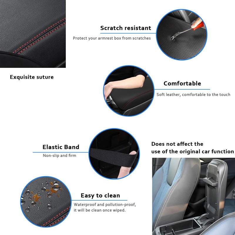 XYHGM Car Center Console Armrest Cover for 2024 2025 Chevy
