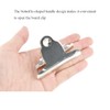 HAHIYO 2.95 Inches Metal Silver Clipboard Clips Butterfly-Shaped Clipboard Hardware