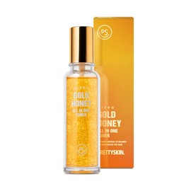PRETTYSKIN Micro 24K Gold Honey All-in-One Facial (Toner+Essence) 140ml (4.73 fl.oz.) Soothing, Moisturizing, Nutrition | Honey Extract, Aloe Vera Leaf Extract