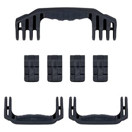 Pelican 1620 Replacement Handle & Latch Set by ColorCase - Black Handles & Double Throw Latches
