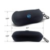 BLUPOND Sunglasses Case Semi Hard EVA Shell with Metal Hanging