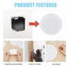 SUPERFINDINGS 8Pcs PP Plastic Wall Hole Cover Sheets with 60PCS