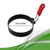 NoxWisp 4 Pcs Nonstick Egg Ring Mold, Silicone Handle Round