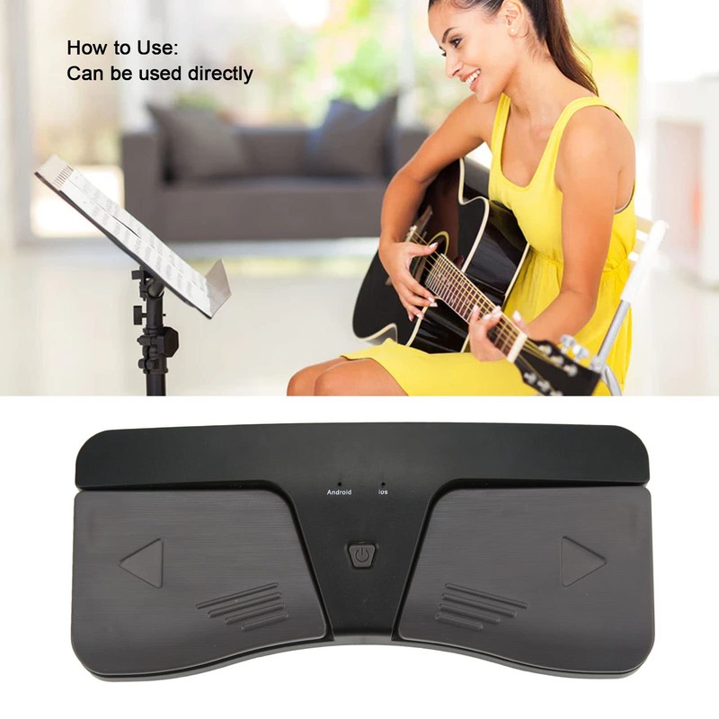 Page Turner Pedal, Wireless Score Turning Foot Pedal ABS Accessories