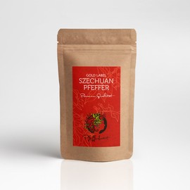 Gold Label Szechuan Pepper from Szechuan Sichuan China Exceptional Reddish Brown Spiky - 50g
