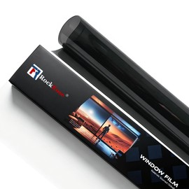 RockRose 5% Premium Carbon Car Window Tint Film 24 in x 20FT 2PLY Charcoal Privacy Film UV, Heat Blocking Tint for Car or Home Adhesive Film Easy Shrink, Plotter Friendly Pro Grade