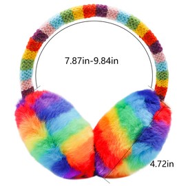 BUTITNOW Kids Knit Earmuffs Soft Plush Comfortable Winter Outdoor Ear Warmers for Boys Girls Age 4-16 Years