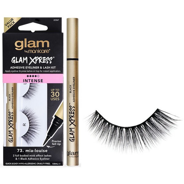 Manicare Glam Xpress Adhesive Eyeliner & Lash Kit - INTENSE Mia-Louise