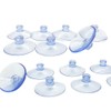 LJFEA Pack of 20 Transparent Suction Cups, PVC Plastic Suction