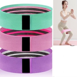 Squat Band Home Workout Hip-Up Hip Band Yoga Stretch Belt A8 Belt Green L Size 150 lbs 5ea