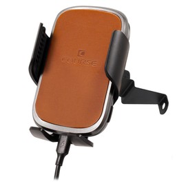 Course Motorsports Direct Fit Phone Mount - Honda Civic (2013-2015) Cradle Head - Charging Auto Closing (Tan) Right