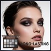 15 Colors Smokey Eyeshadow Palette, Silver Glitter & Matte Eye