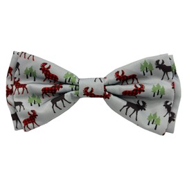 Huxley & Kent Bow Tie for Pets | Woodsy Moose (Extra-Large) | Bow Tie Collar Attachment | Fun Bow Ties for Dogs & Cats | Cute, Comfortable, and Durable | H&K Bow Tie
