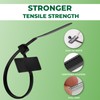 Marker and Identification Cable Ties Black and White Strong Cable