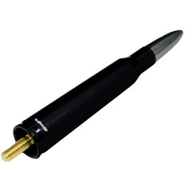 VMS Racing 50 Cal Caliber BLACK GUNMETAL TIP BULLET ANTENNA Heavy Gauge CNC Machined Billet Aluminum Short Compatible with GMC SIERRA 1500 2500 3500 07-19