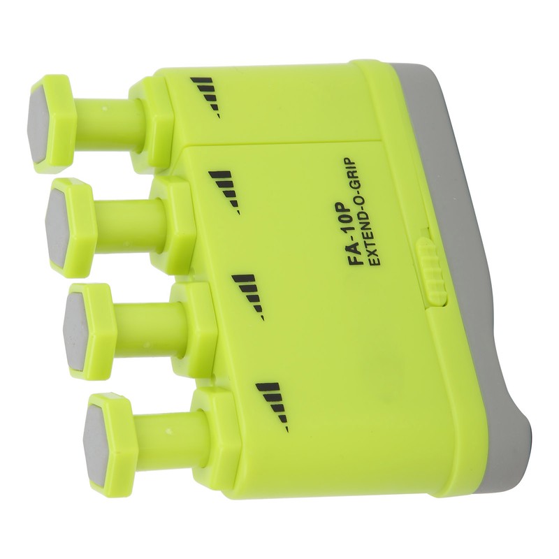 Finger Strengthener Exerciser Adjustable Tension Plastic Trainer for Musician GuitaristGreen