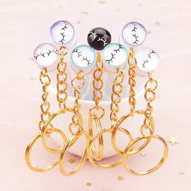 48 Pieces Disposable Mascara Wands Set,Include 24 pcs Disposable Lash Spoolies Brush and 24 Pieces Reusable Empty Eyelash Brush Tubes for Women Girls Makeup Brush Kit (lash Keychain)