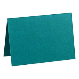 LUXPaper A7 Folded Cards | 5 1/8" x 7" | Teal | 100lb. Cover | 1,000 Qty