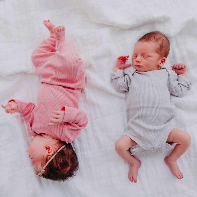 Organic Cotton Rib-Knit Baby Sleep Pants - Pink, 3-6 MTHS