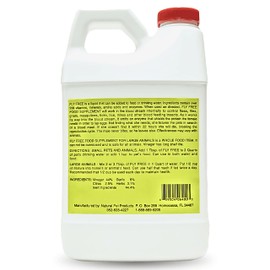 Fly Free Food Supplement for Natural Pet Products, Extra Strength Formula for Large Animal Pets, Horse Supplies Natural Daily Support in Bug-Prone Environments, Pet Safe for Farms & Breeders, 64 oz