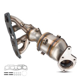 PHILTOP High Flow Front Catalytic Converter Kit Direct-Fit 16593, 641302, 40800, 14002CZ30E, 14002JM00E, 40803 Compatible with Nissan 2007-2012 Altima 2.5L, with O2 Port, EPA Compliant