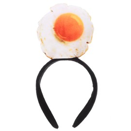 MAGICLULU Poached Egg Headband Novelty Hair Band Funny Headpiece for Cosplay Costume Accessory Party Accessories