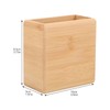Garneck Wall-Mounted Remote Control Holder, Bamboo, Natural