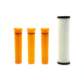 Sonaki Shower 300VPX Dual Filter Refill Cartridges - 4 Pack includes 3 Vitamin C 1 PureMax Filter - Remove Up to 99.9% of Chlorine and Chloramines Plus Heavy Metals