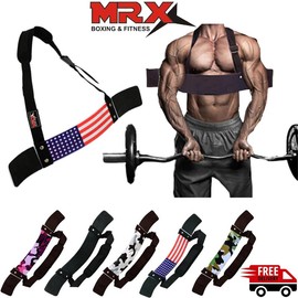 MRX Arm Blaster Bicep Exercise Gym Workouts for Men or Women Black - Color: Camo Gray